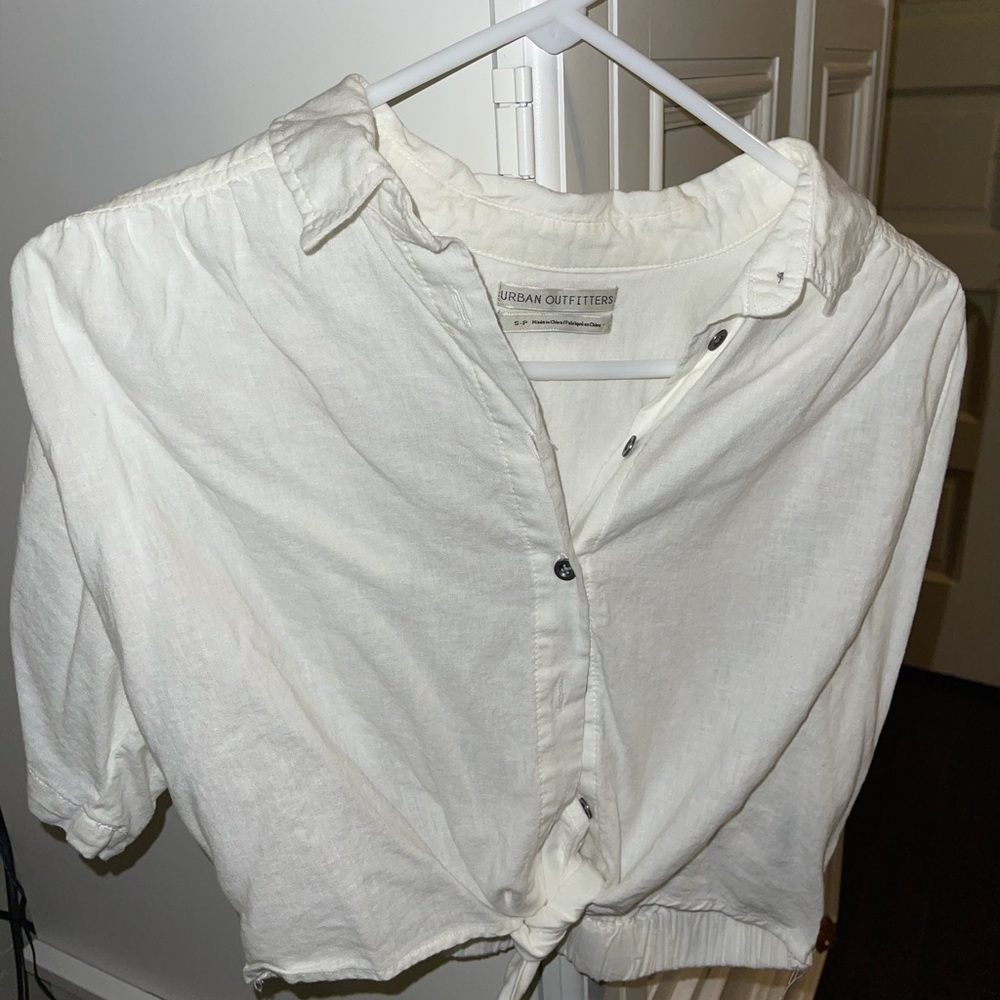 Urban Outfitters cropped button up